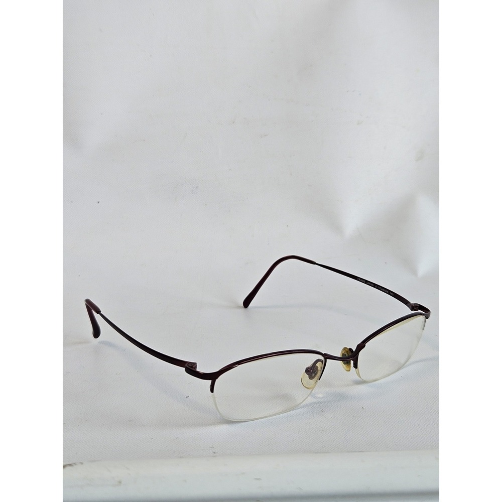 Seiko T455 Vintage Beta Titanium Semi Rimless Eyeglass Frames Japan 140mm